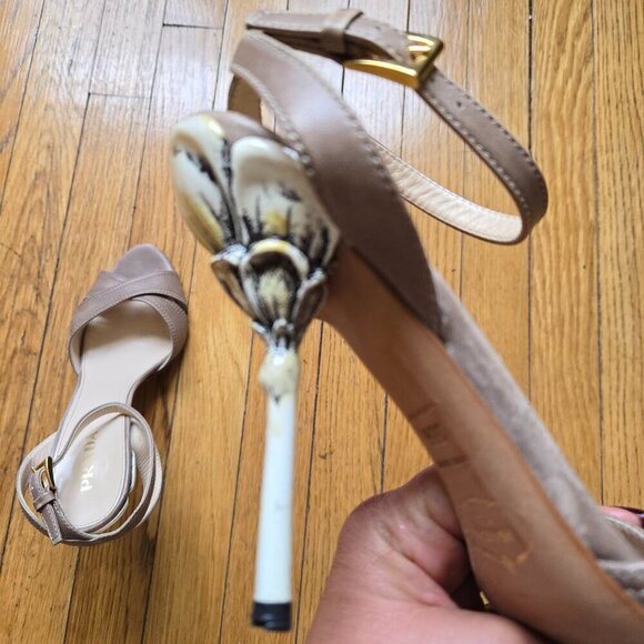Prada Flower Heel Sandals - Picture 9 of 16